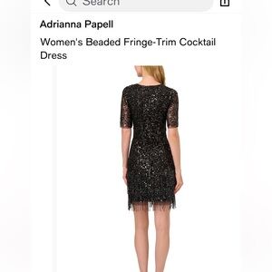 Aidan Mattox Black Sequin Mini Dress